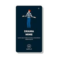 eben Theater Mime Vektor