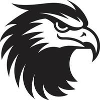 Raubtier Falke Logo ein schwarz Vektor Symbol von Exzellenz und Integrität schwarz Vektor Raubtier Falke ein Logo Das Sie können Sein stolz von