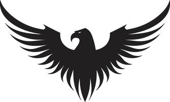 svart Hök rovdjur logotyp en vektor logotyp för de ledare rovdjur Hök en svart vektor logotyp för de segrare