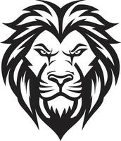 Löwen Erbe Emblem Exzellenz anmutig brüllen das schwarz Löwe Symbol im Vektor