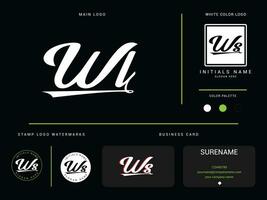 modern wl bekleidung Logo Marke, Initiale Luxus wl Logo Symbol Vektor zum Ihre Mode Geschäft