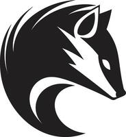 künstlerisch schwarz Silhouette stinken Stil stilvoll Skunk Symbol Vektor Lebhaftigkeit