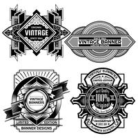 Vintage Hintergrund Label Design-Vorlage vektor