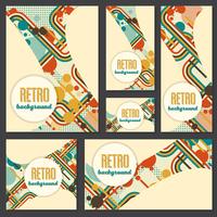 Gammal retro vintage stil design mall vektor