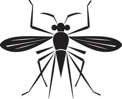 trogen mygga illustration svartvit mygga ikonografi vektor
