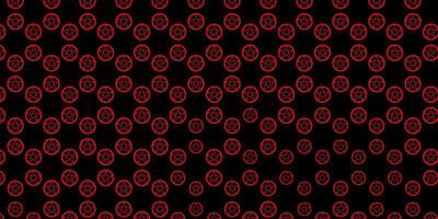 dunkelrosa, rote Vektortextur mit Religionssymbolen. vektor