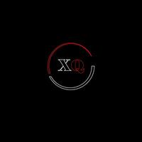 xq kreativ modern brev logotyp design mall vektor