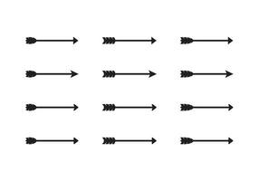 Satz von Pfeilen Zeichen Design Illustration vektor