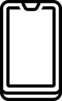 Zeilensymbol für Handy vektor