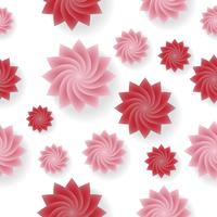 Seamless Flower Pattern Vector bakgrund