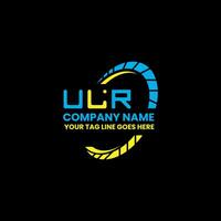 ulr Brief Logo Vektor Design, ulr einfach und modern Logo. ulr luxuriös Alphabet Design