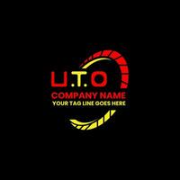 uto Brief Logo Vektor Design, uto einfach und modern Logo. uto luxuriös Alphabet Design