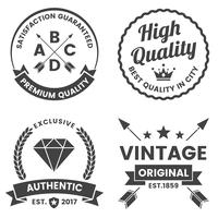 Vintage Retro Vector Logo för banner