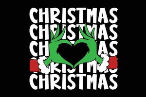 rolig grinch jul t-shirt design vektor