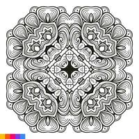 Mandala Kunst Design. sauber dekorativ runden Ornament. orientalisch Muster, Vektor Illustration Färbung Buch Buchseite. kreisförmig Muster im bilden von Mandala zum Henna, mehndi, Tätowierung, Dekoration.