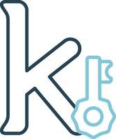 klein k Vektor Symbol