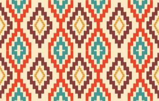 etnisk abstrakt ikat konst. aztec prydnad skriva ut. geometrisk etnisk mönster sömlös Färg orientalisk. design för bakgrund ,ridå, matta, tapet, Kläder, omslag, batik, vektor illustration.