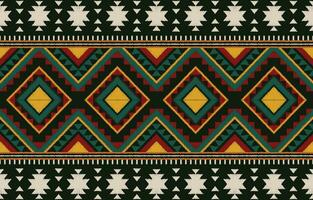 etnisk abstrakt ikat konst. aztec prydnad skriva ut. geometrisk etnisk mönster sömlös Färg orientalisk. design för bakgrund ,ridå, matta, tapet, Kläder, omslag, batik, vektor illustration.