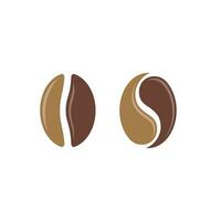 Kaffee Bohnen Logo Vorlage Vektor