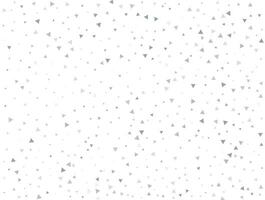 lyx ljus silver- triangel- glitter konfetti bakgrund. vit festlig textur vektor