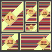 Gammal retro vintage stil design mall vektor