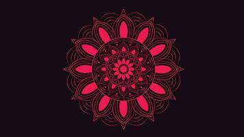 abstrakt minimalistisch Design Rosa Farbe Schatten Gradient Mandala können Sein benutzt wie ein Logo oder Banner. vektor