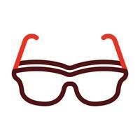 glasögon vektor tjock linje två Färg ikoner för personlig och kommersiell använda sig av.