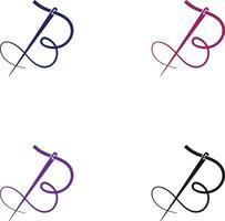 Kläder logotyp b vektor