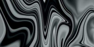 abstrakt verflüssigen Hintergrund. schwarz und Weiß verflüssigen Flüssigkeit abstrakt Marmor Textur. Digital dunkel abstrakt Hintergrund mit verflüssigen fließen vektor