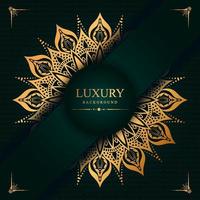 Luxus-Mandala-Design-Hintergrund vektor