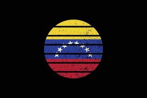 Grunge-Stil-Flagge von Venezuela. Vektor-Illustration. vektor