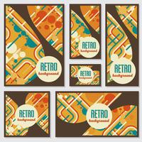 Gammal retro vintage stil design mall vektor