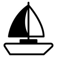 Segelboot Symbol Illustration, zum uiux, Netz, Anwendung, Infografik, usw vektor