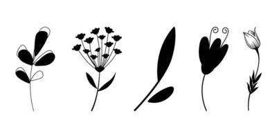 blomma ikon uppsättning i en vektor formatera
