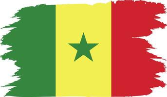 Senegals offiziell Flaggen Vektor Farben ein Vektor Darstellung