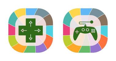 Richtung Schlüssel und Spielen Steuerung Symbol vektor