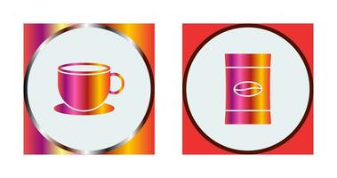 Tee und Kaffee Paket Symbol vektor