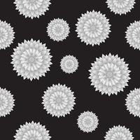 Seamless Flower Pattern Vector bakgrund