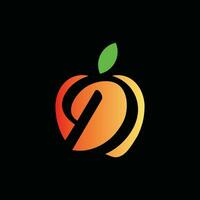 abstrakt brev d äpple logotyp mall, vektor logotyp för företag och företag identitet