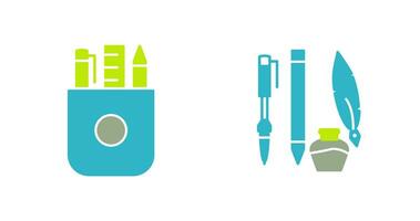 Schreibwaren und Schreiben Ausrüstung Symbol vektor