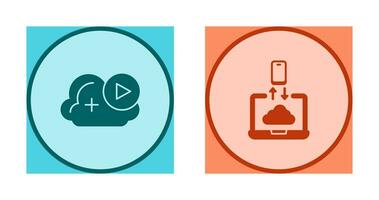 Video und Daten Transfer Symbol vektor