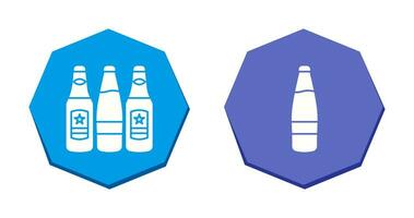 Bier Flaschen und Alkohol Symbol vektor