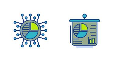 paj Diagram och presentation ikon vektor