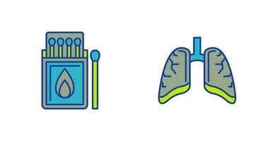 match låda och lungor ikon vektor