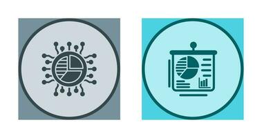 paj Diagram och presentation ikon vektor