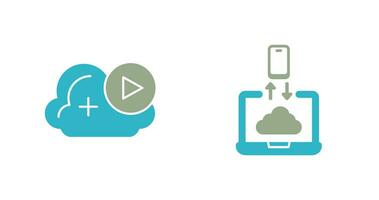 Video und Daten Transfer Symbol vektor