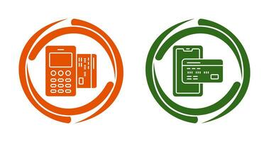 Karte Maschine und Zahlung Symbol vektor