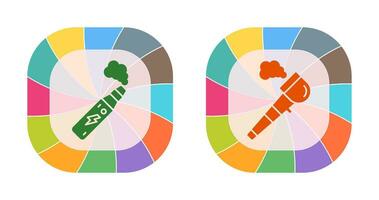 elektronisch Zigarette und Rohr von Frieden Symbol vektor