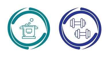 Kochen und Übung Symbol vektor