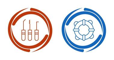 lockpick och liv vakter ikon vektor